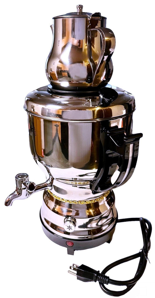 Electrical Stainless Steel Tea Maker And Pot ( Samovar ) - Kettles - Kalamala - Golden Star