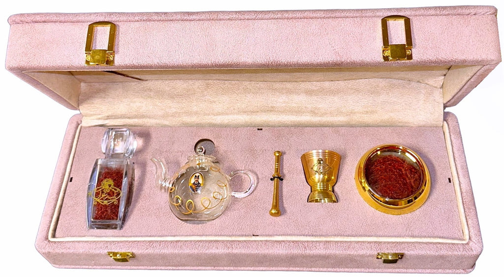 Saffron Set With Pot - In Box ( Zaferan Naab ) - Saffron - Kalamala - Goldis