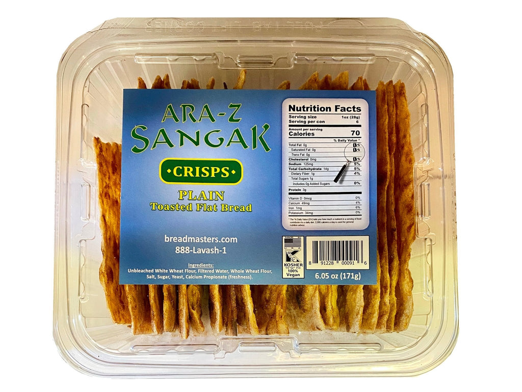 Sangak Plain Toasted Flat Cracker Crisp - Chips ( Naan E Khoshk) - Biscuit & Cracker - Kalamala - Ara Z