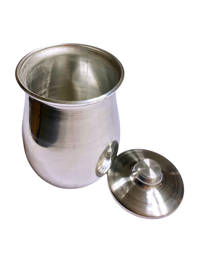 Traditional Dizi Aluminum Pot with Lid - 1.3 Liter -Medium Size ( Dizi ) - Dizi - Kalamala - Kalamala