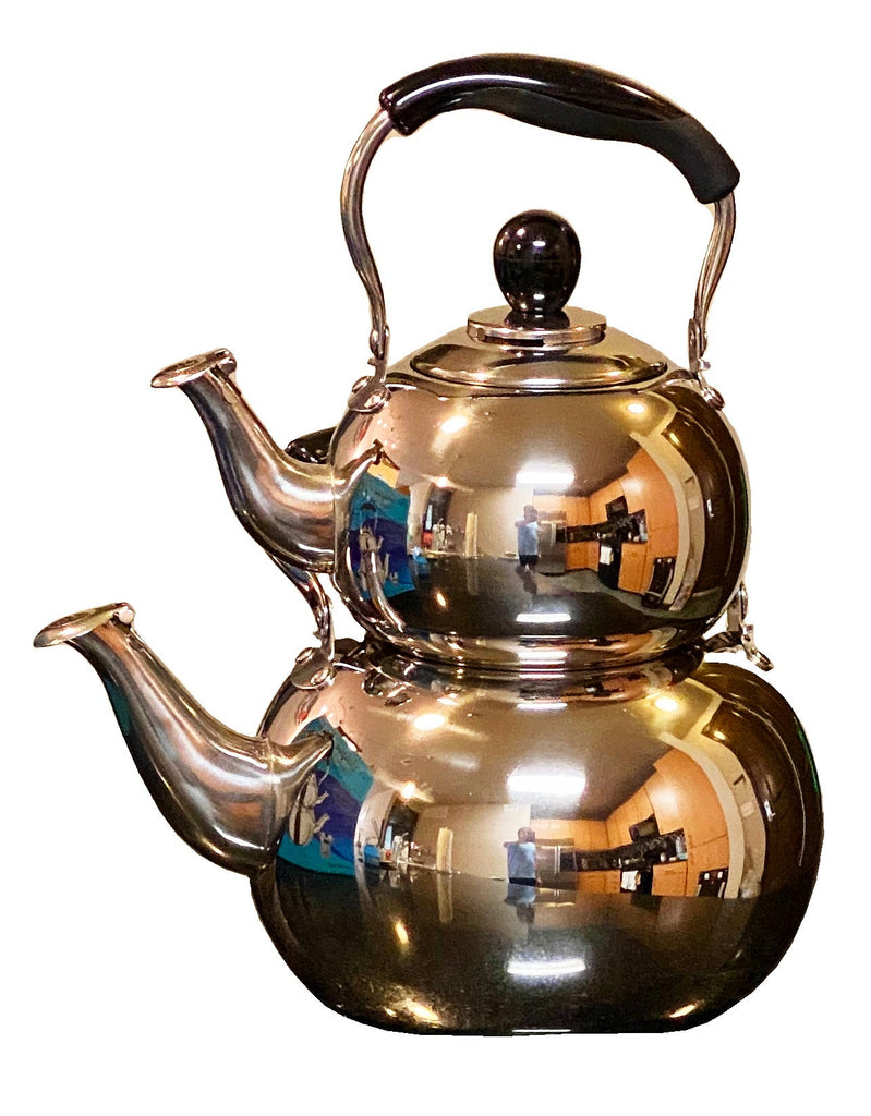 Traditional Double Kettle - Stainless Steel ( Ketri ) - Kettles - Kalamala - Kalamala