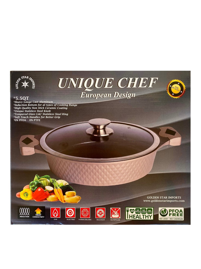 Unique Chef European Design Pot - 5.5 QT ( Ghablameh ) - Pots & Pans - Kalamala - Kalamala